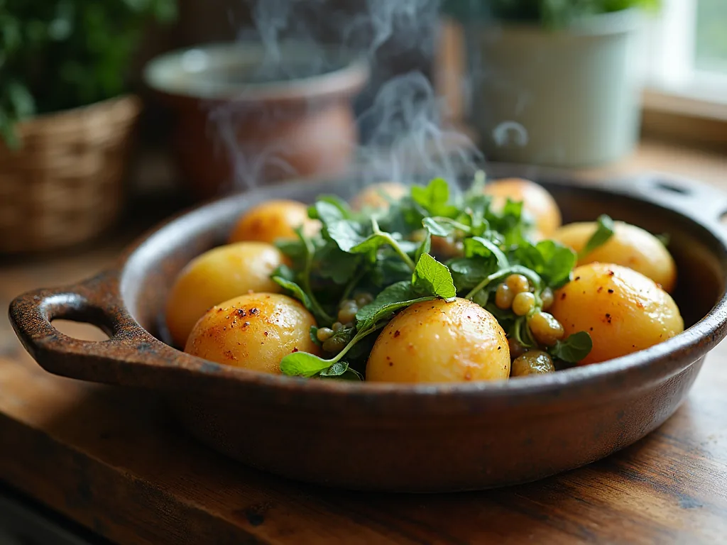 Quel accompagnement choisir pour un rôti de porc réussi ? Pommes de terre rôties et légumes poêlés en accompagnement